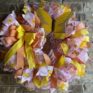 Butterfly wreath